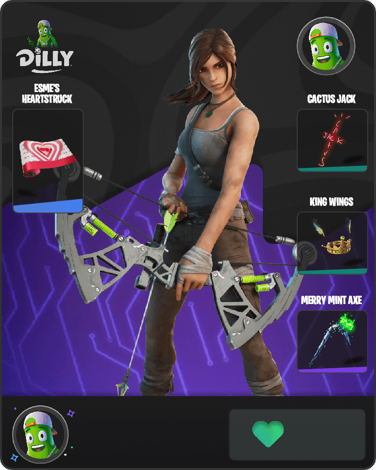 Lara Croft Fortnite combo