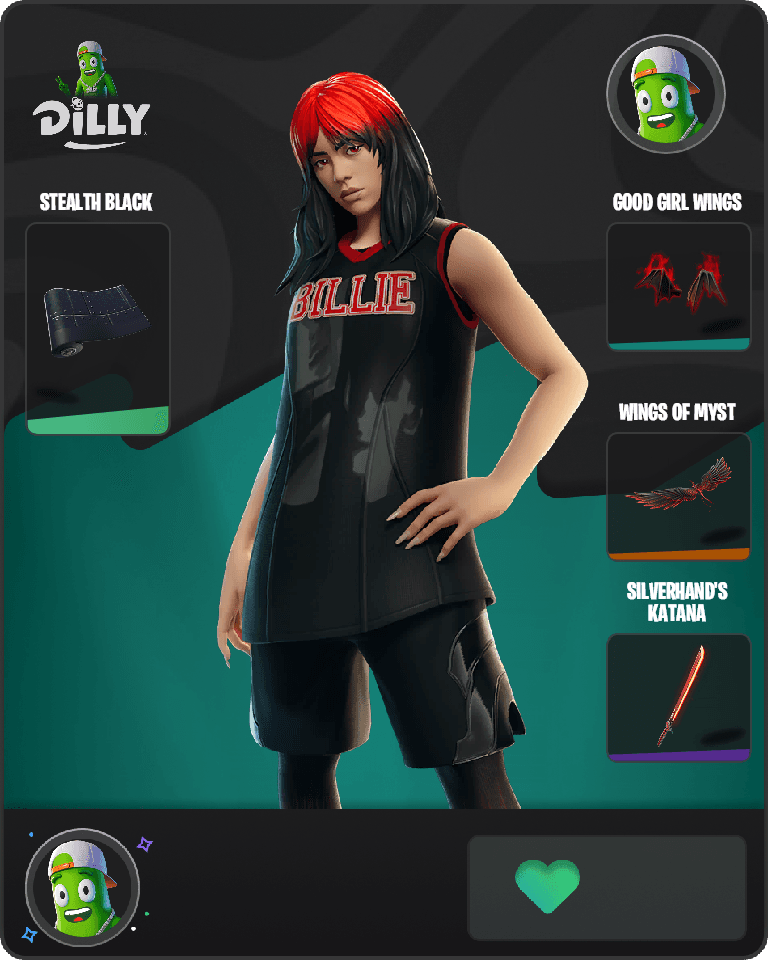 Red Roots Billie Fortnite combo