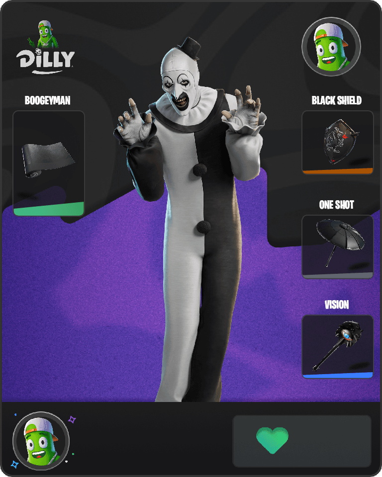 Art the Clown Fortnite combo