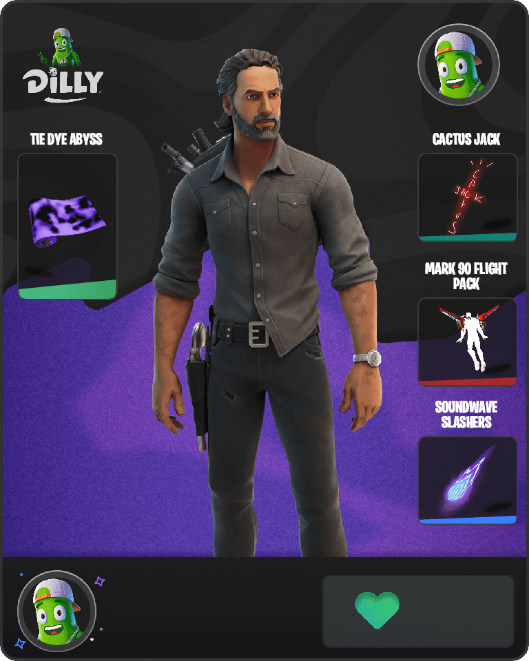 Rick Grimes Fortnite combo