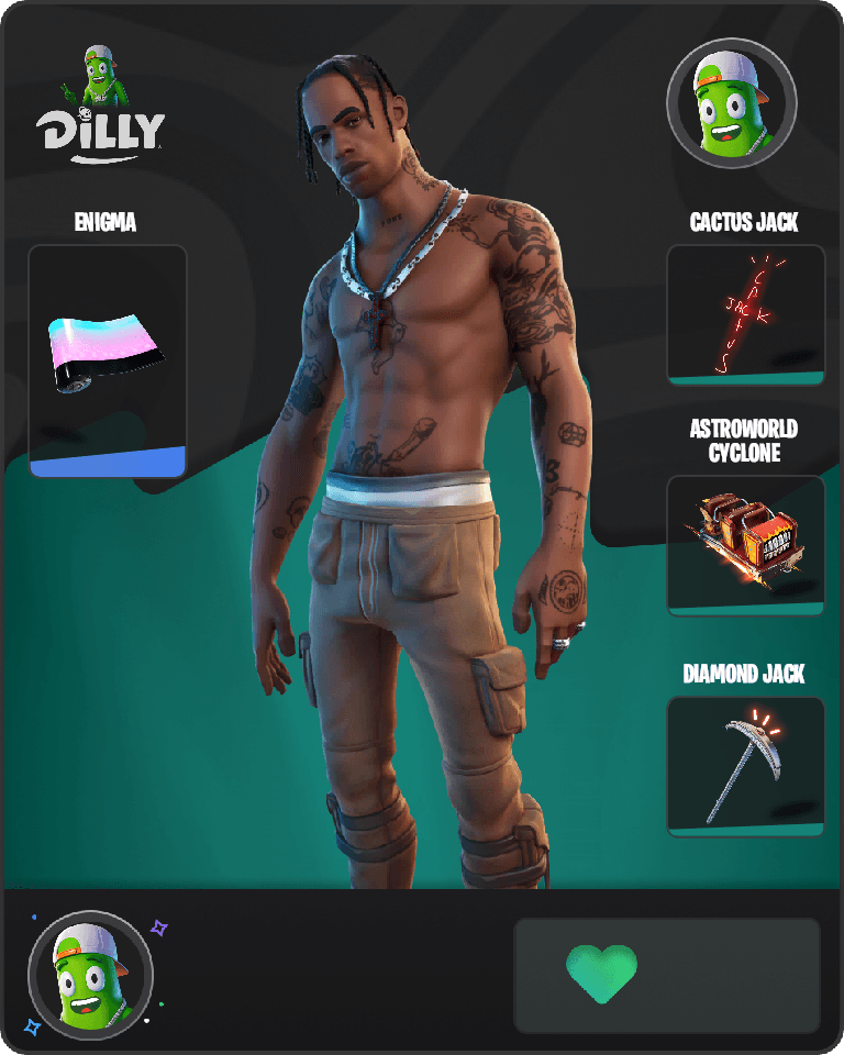Travis Scott Fortnite combo