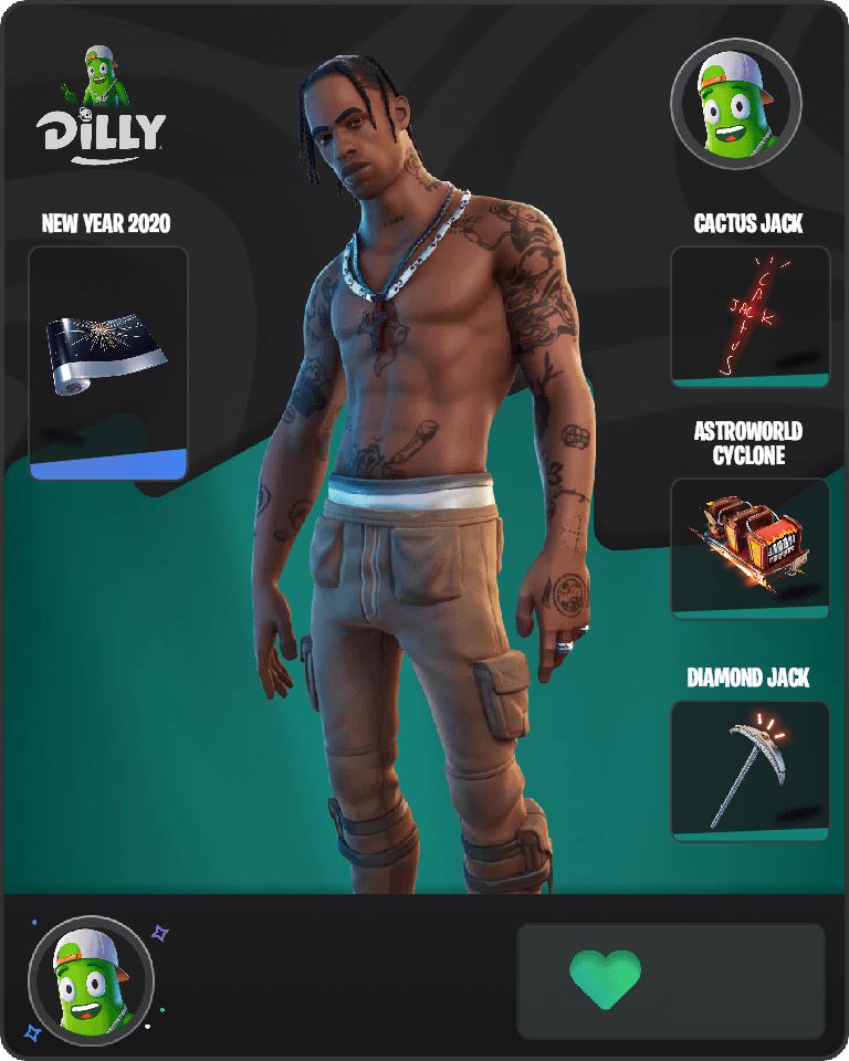 Travis Scott Fortnite combo