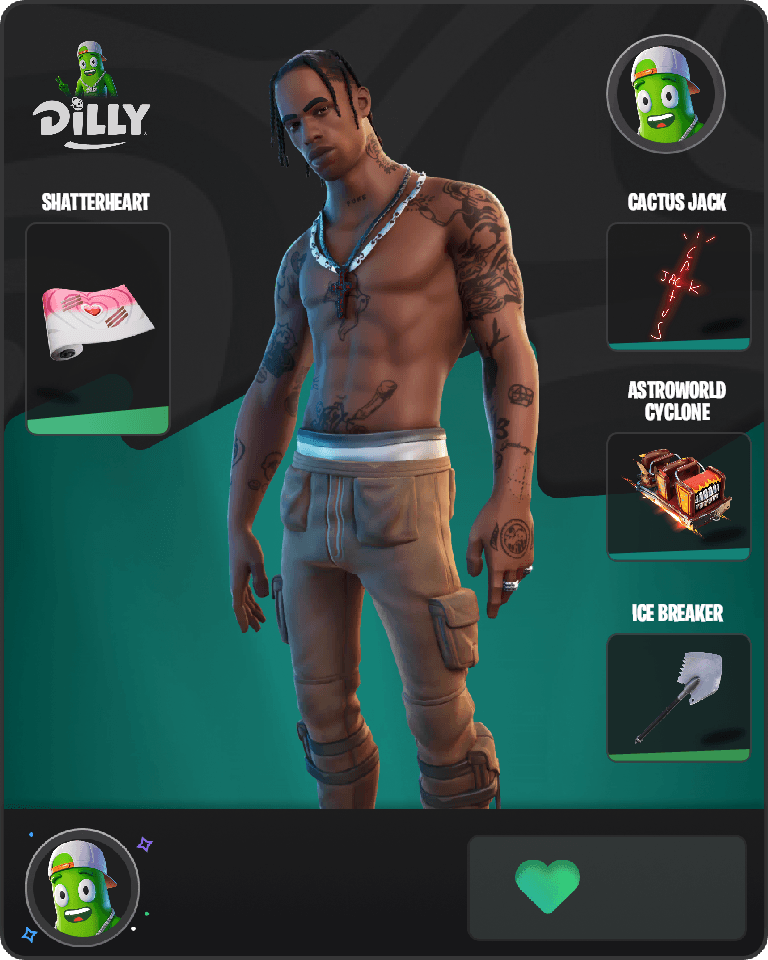 Travis Scott Fortnite combo