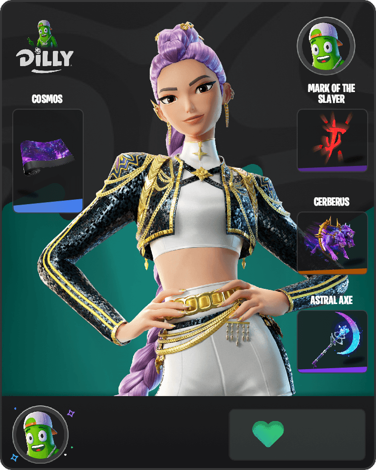 Golden Rumi Fortnite combo