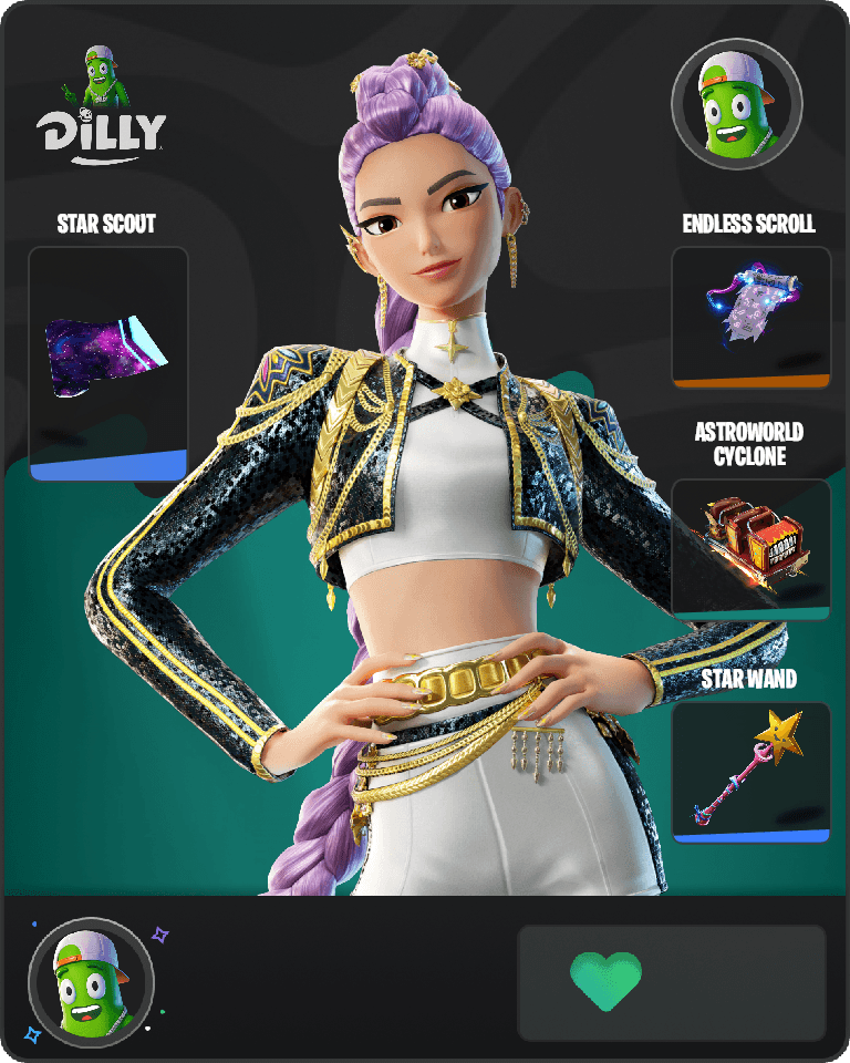Golden Rumi Fortnite combo