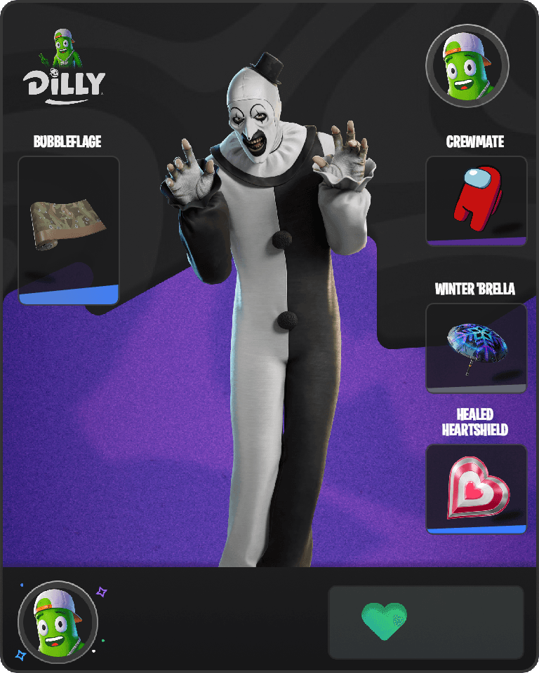 Art the Clown Fortnite combo