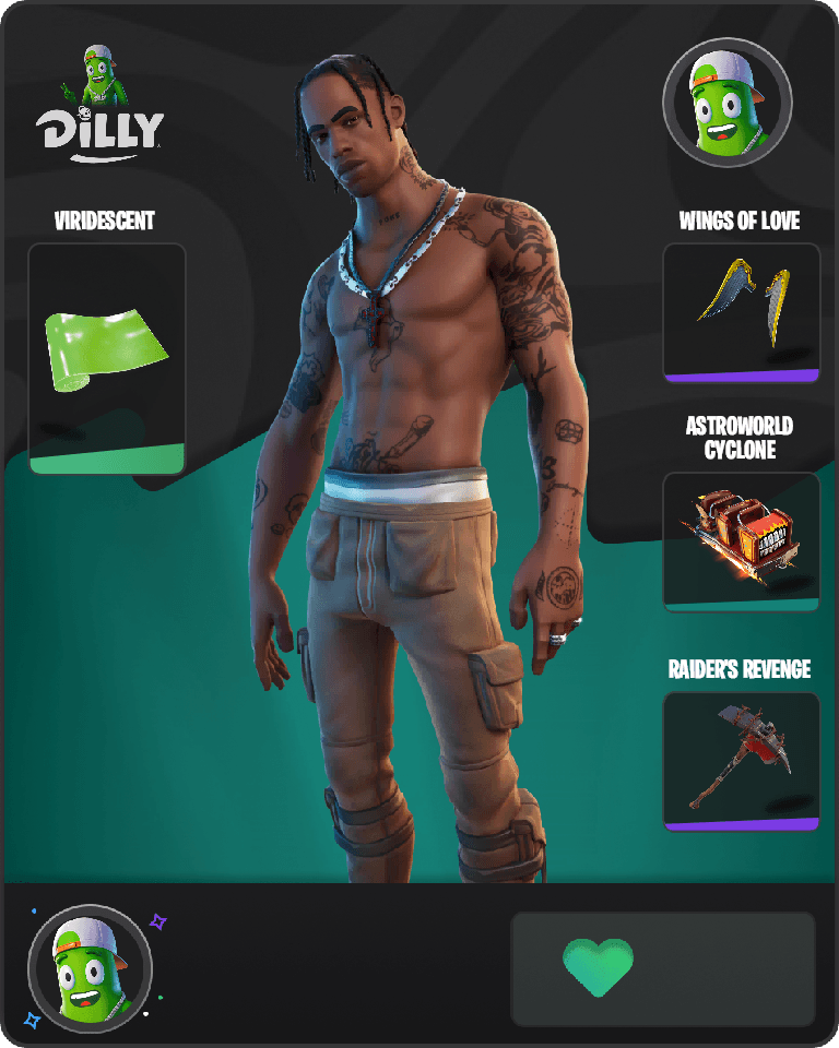Travis Scott Fortnite combo