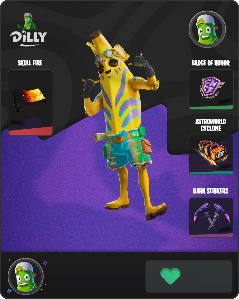 Island Adventure Peely Fortnite combo