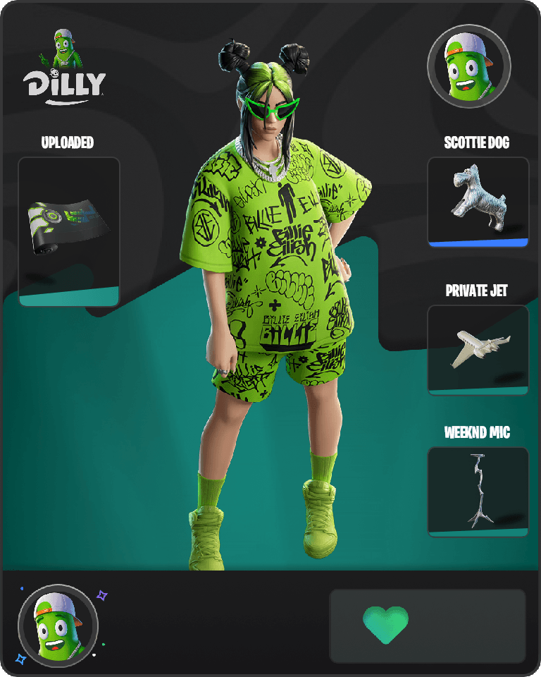 Green Roots Billie Fortnite combo