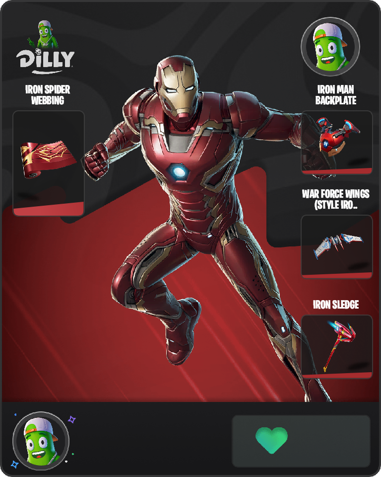 Iron Man Mk 45 Fortnite combo
