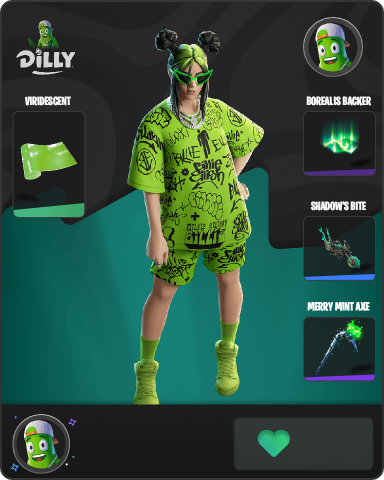 Green Roots Billie Fortnite combo