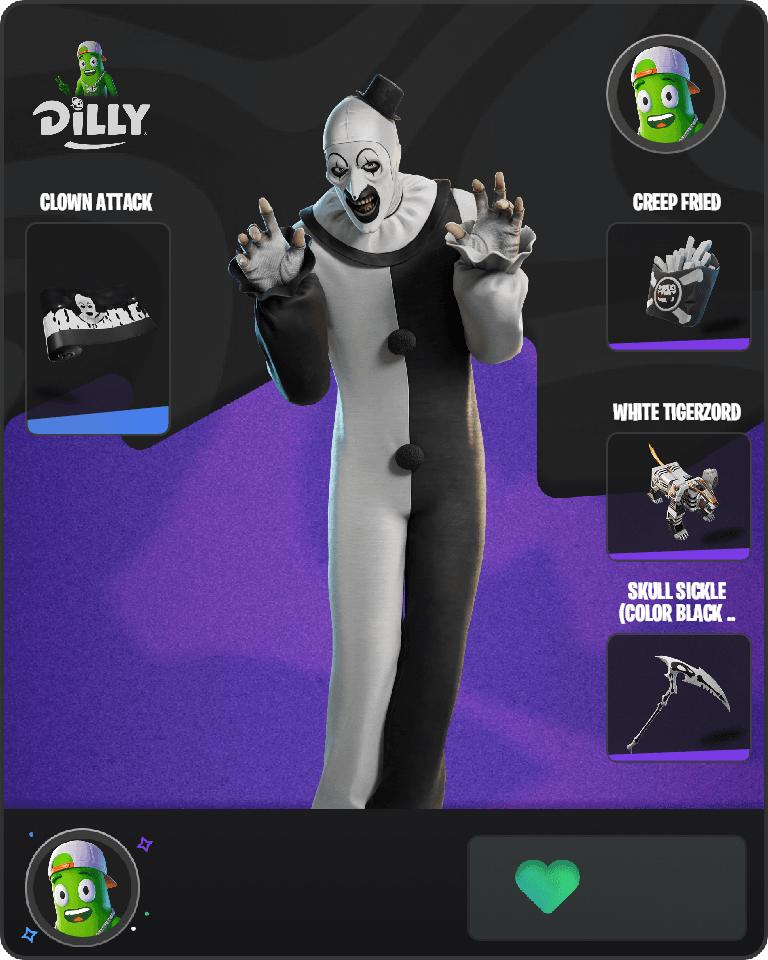 Art the Clown Fortnite combo