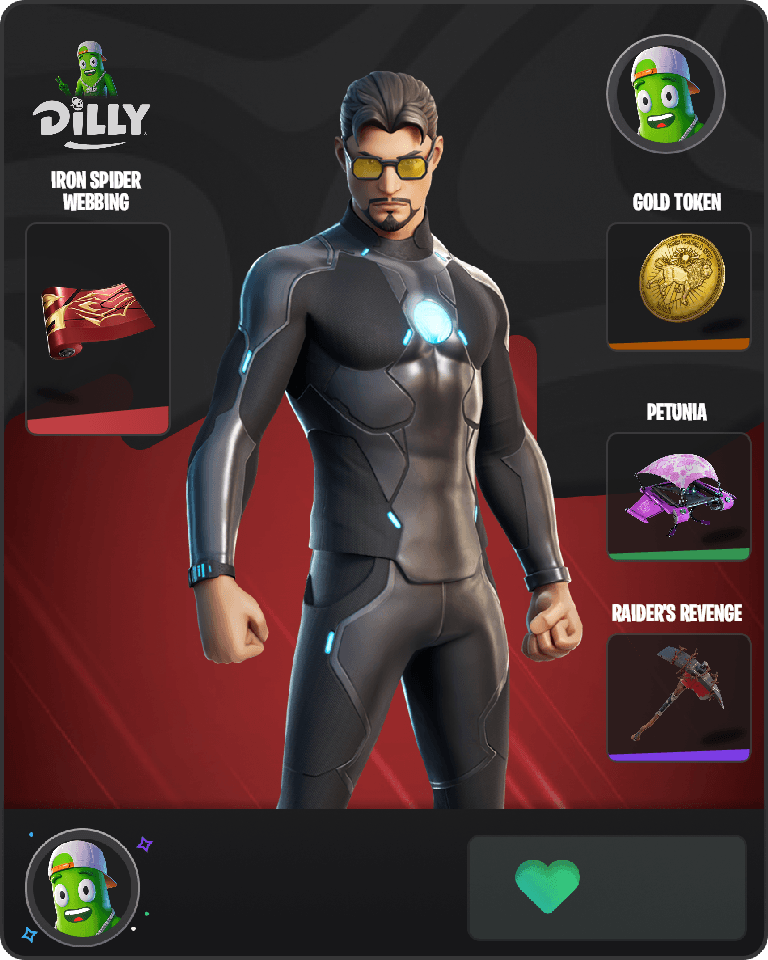 Tony Stark Fortnite combo