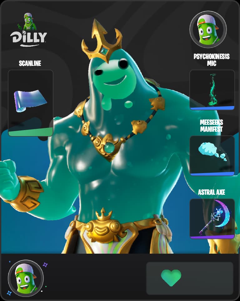 Poseidon Fortnite skin combo
