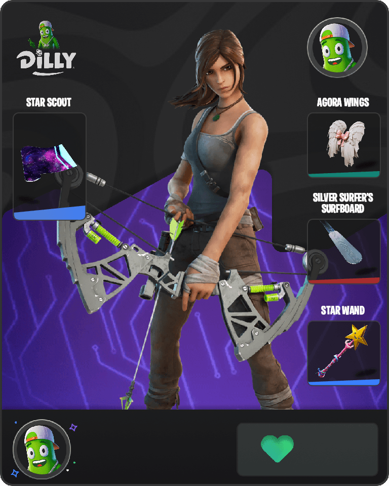 Lara Croft Fortnite combo