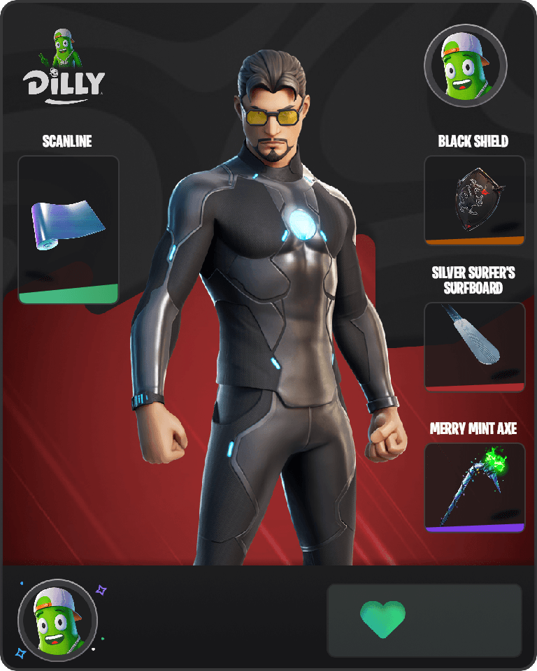Tony Stark Fortnite combo