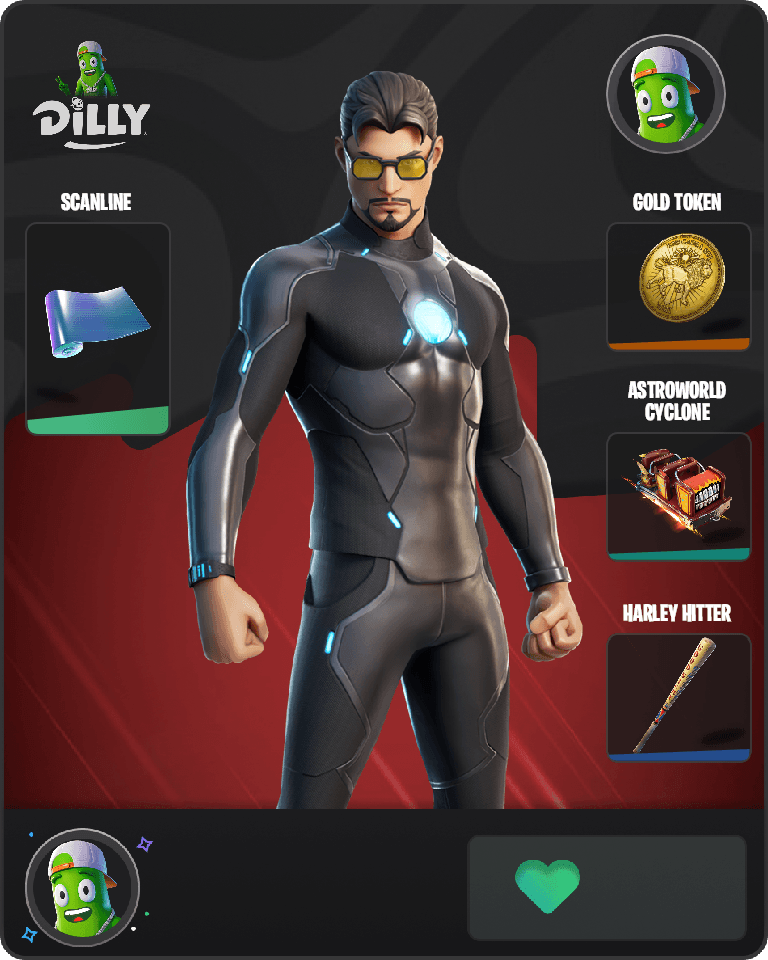 Tony Stark Fortnite combo