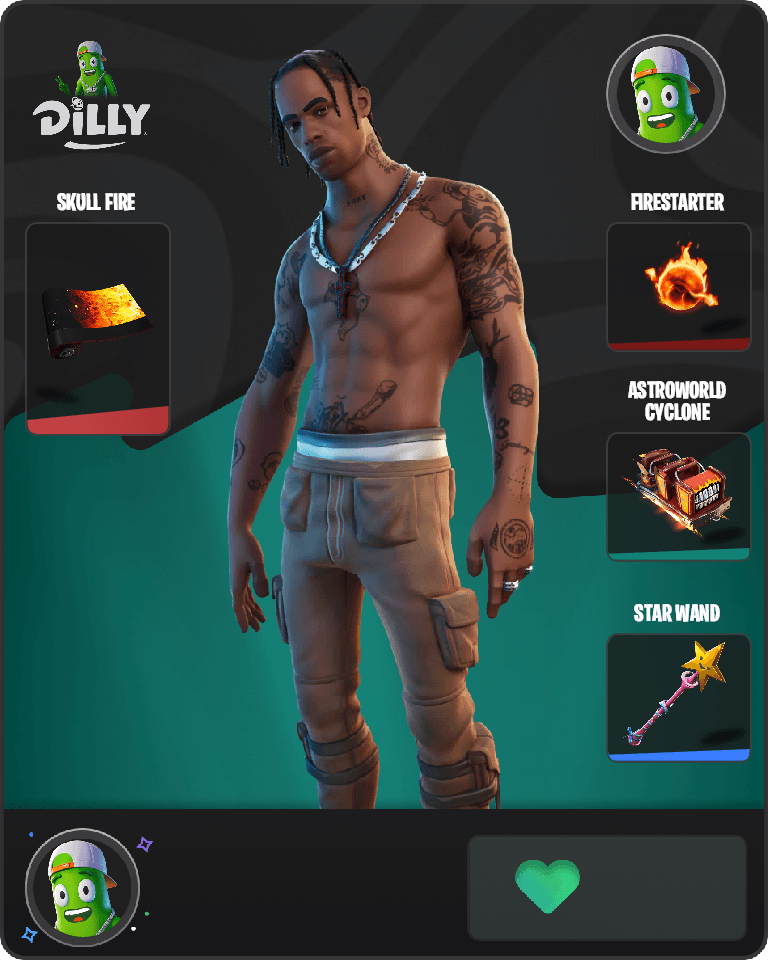 Travis Scott Fortnite combo
