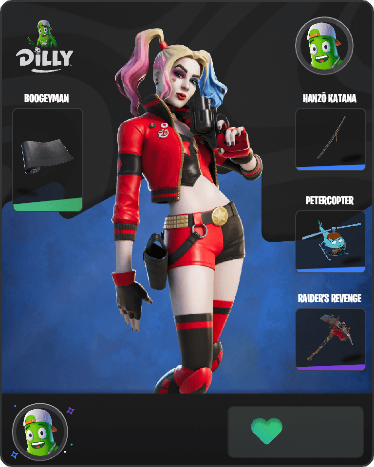 Rebirth Harley Quinn Fortnite combo