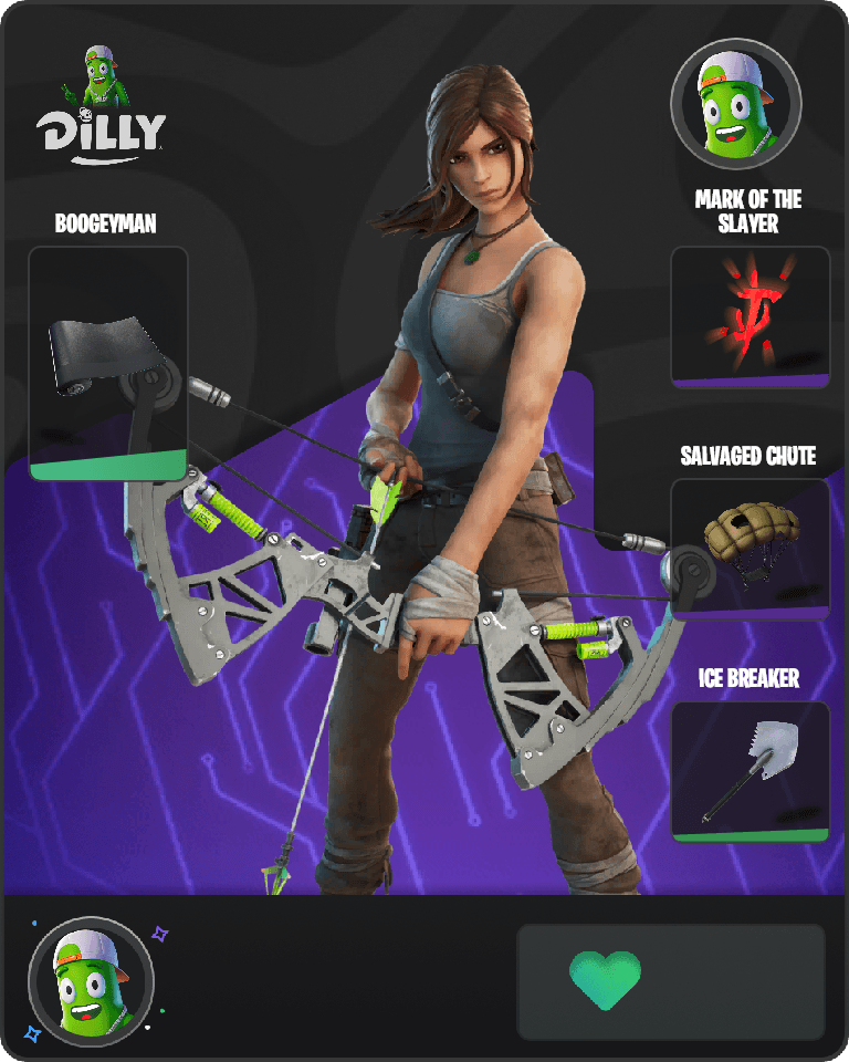 Lara Croft Fortnite combo