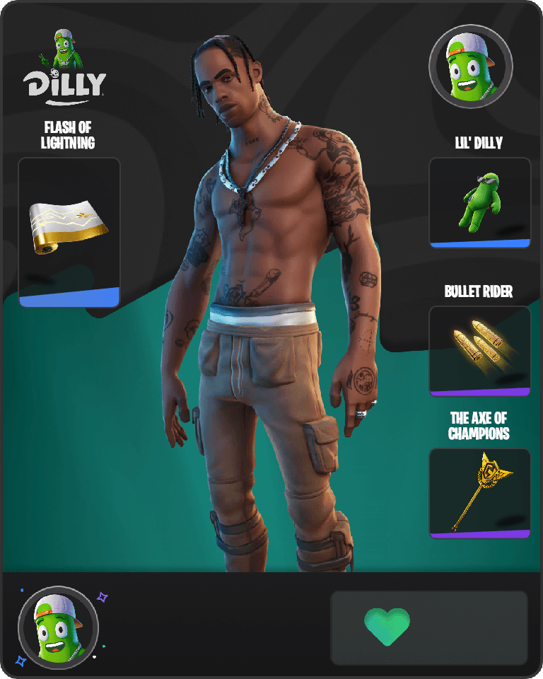 Travis Scott Fortnite combo