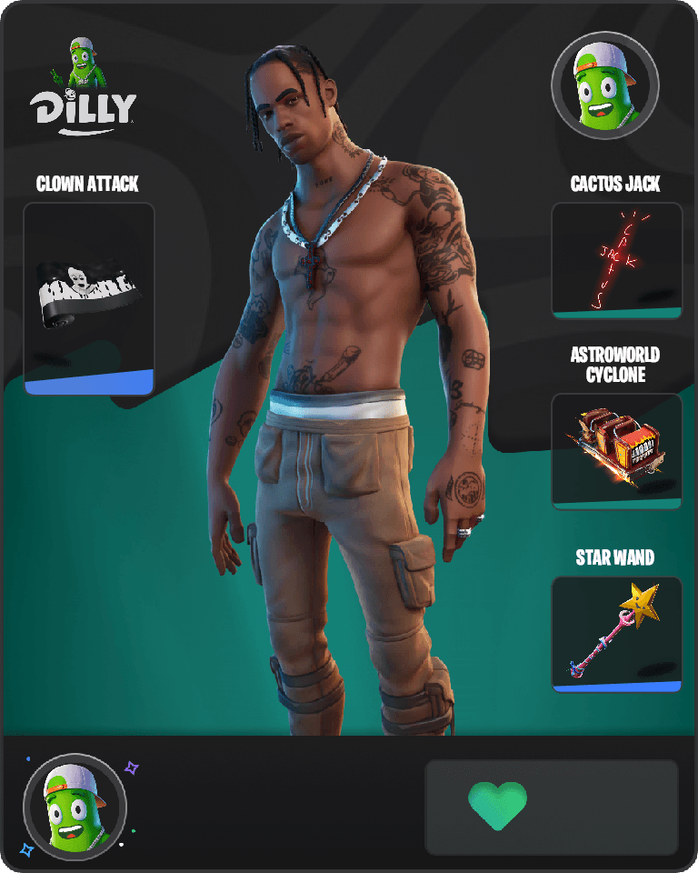 Travis Scott Fortnite combo