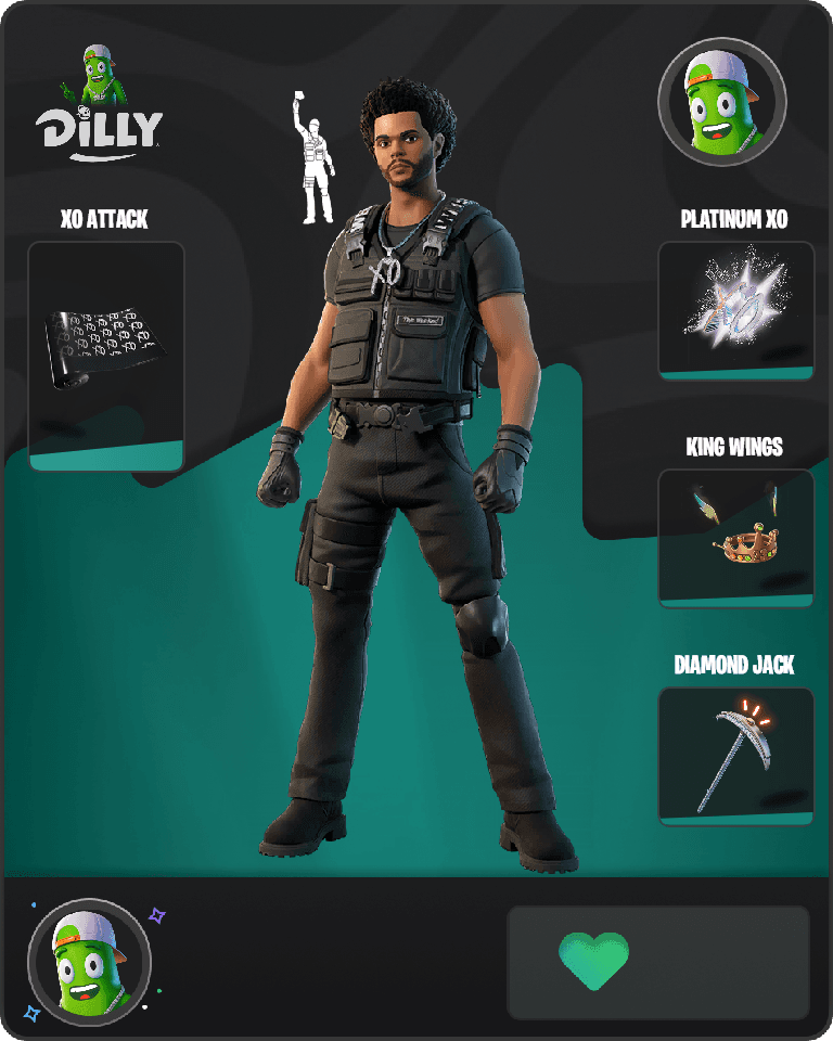 The Weeknd Combat Fortnite combo