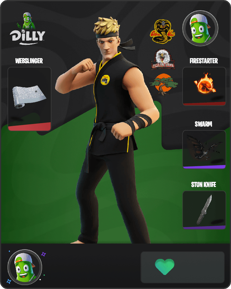 Karateka Jones Fortnite combo