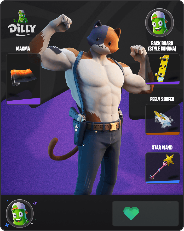 Meowscles Fortnite combo