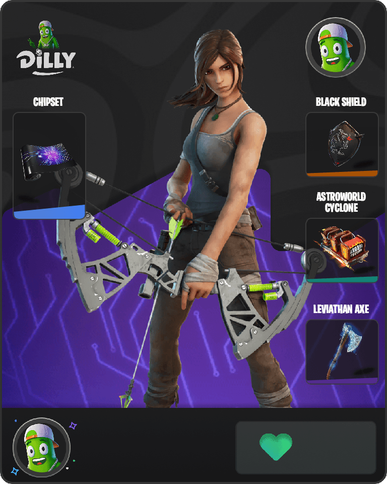 Lara Croft Fortnite combo