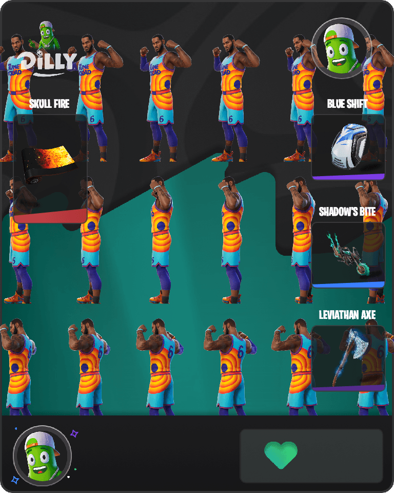 Tune Squad LeBron Fortnite combo