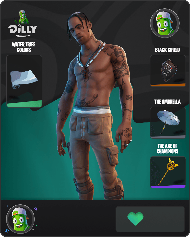 Travis Scott Fortnite combo