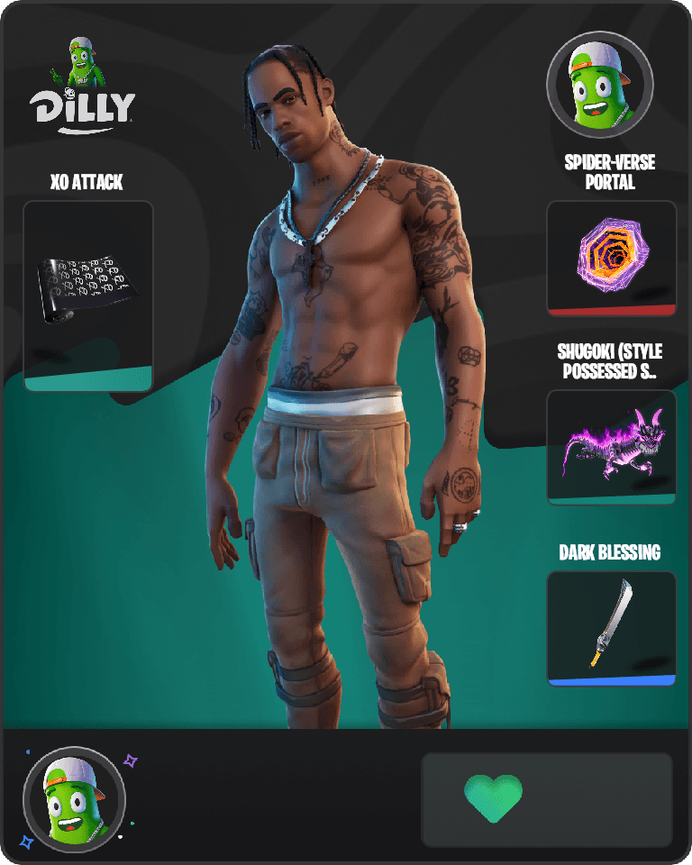 Travis Scott Fortnite combo