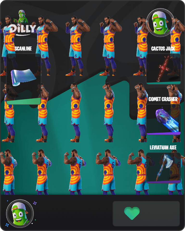 Tune Squad LeBron Fortnite combo