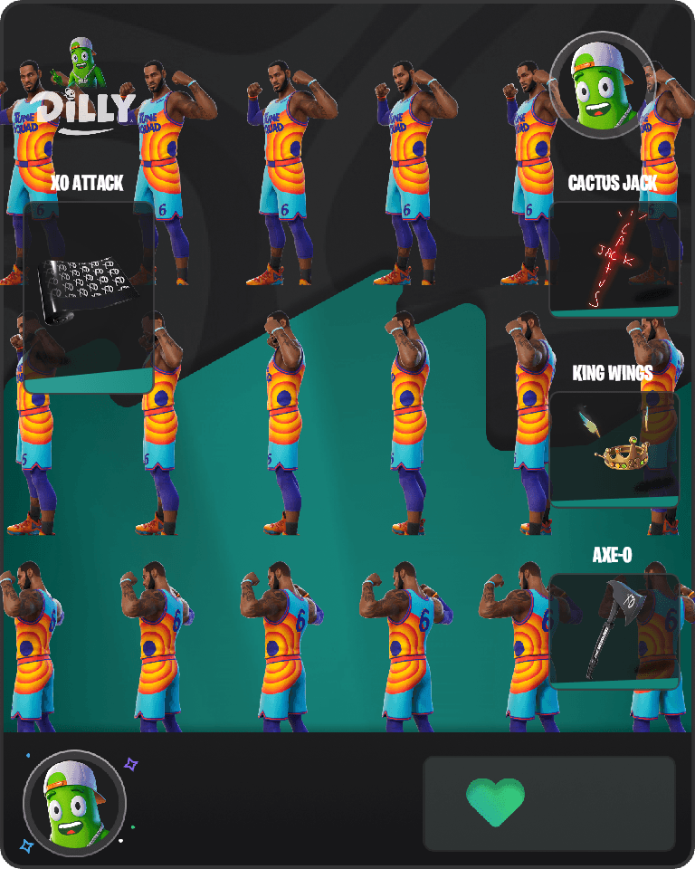 Tune Squad LeBron Fortnite combo