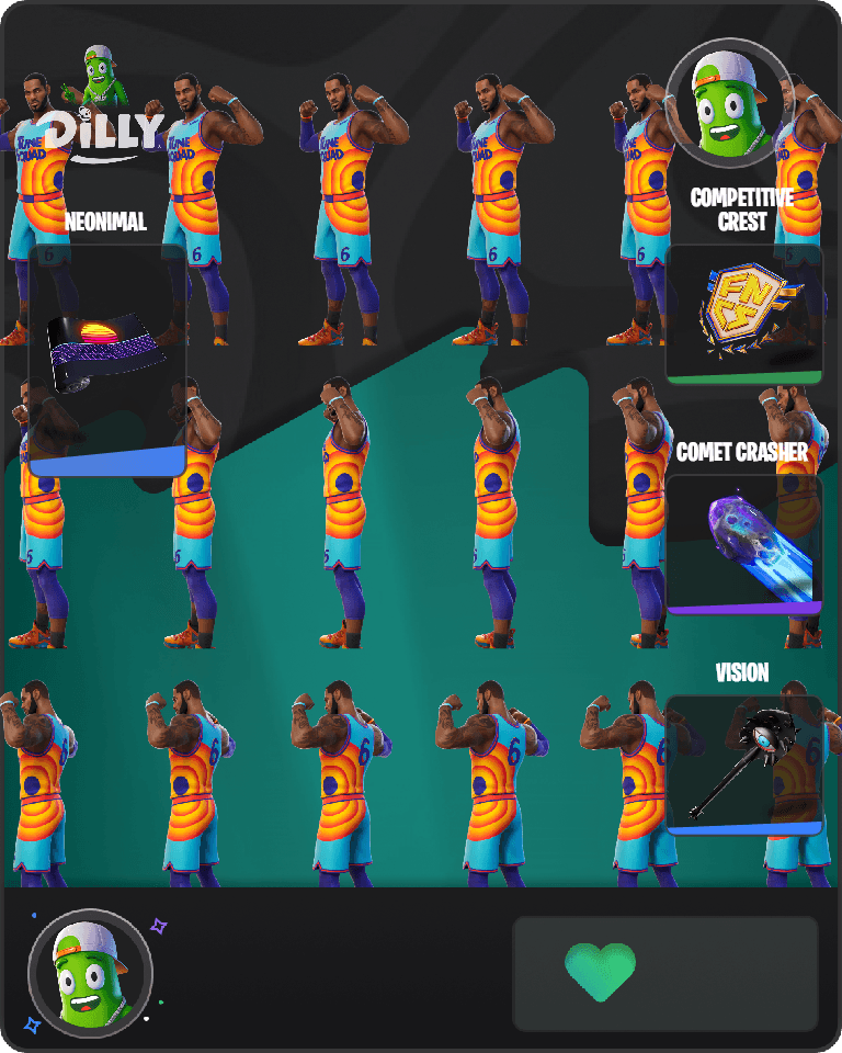 Tune Squad LeBron Fortnite combo