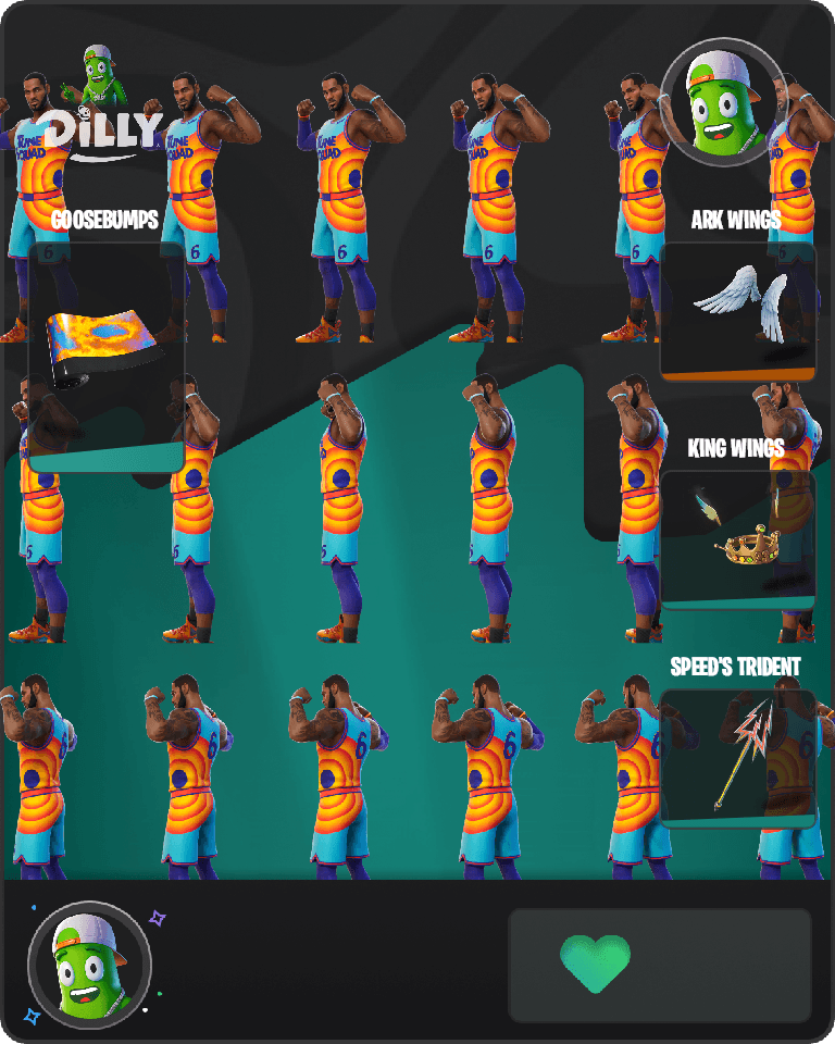 Tune Squad LeBron Fortnite combo