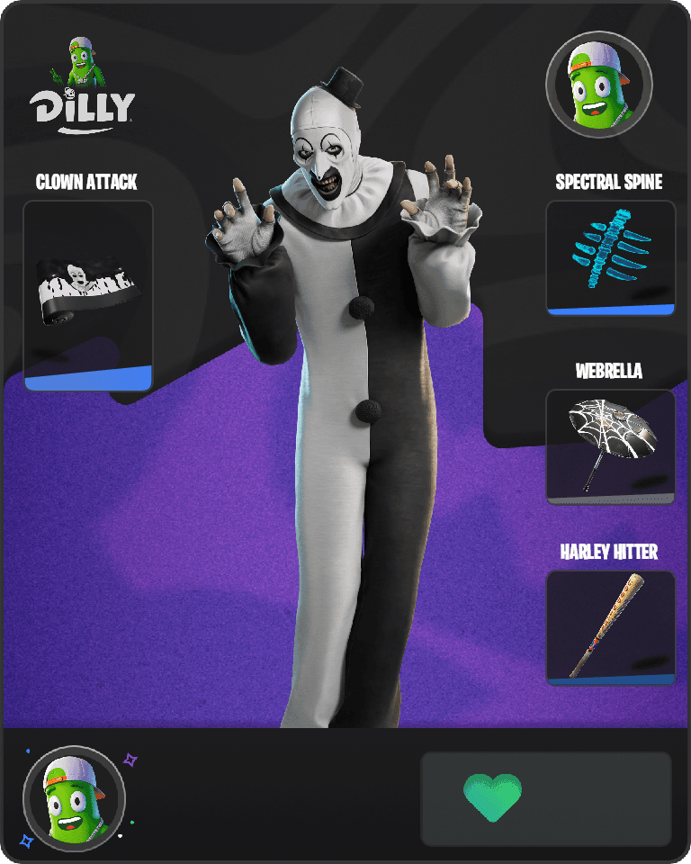 Art the Clown Fortnite combo