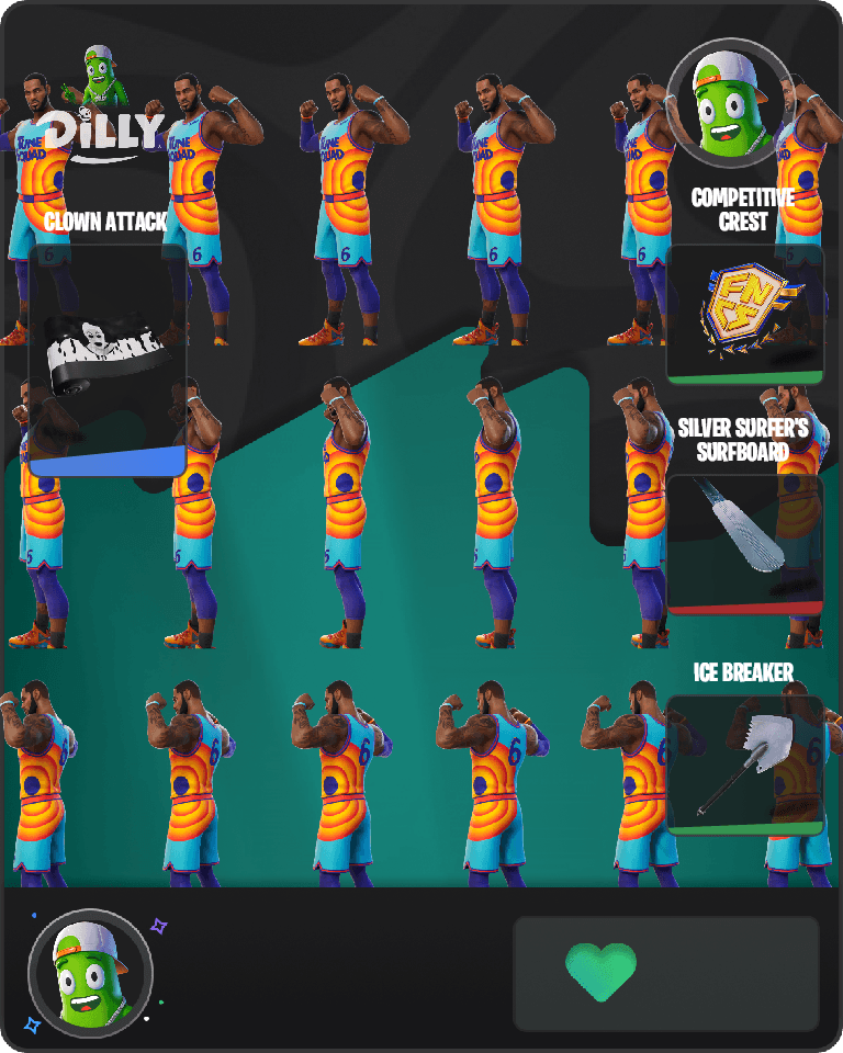 Tune Squad LeBron Fortnite combo