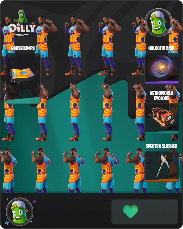 Tune Squad LeBron Fortnite combo