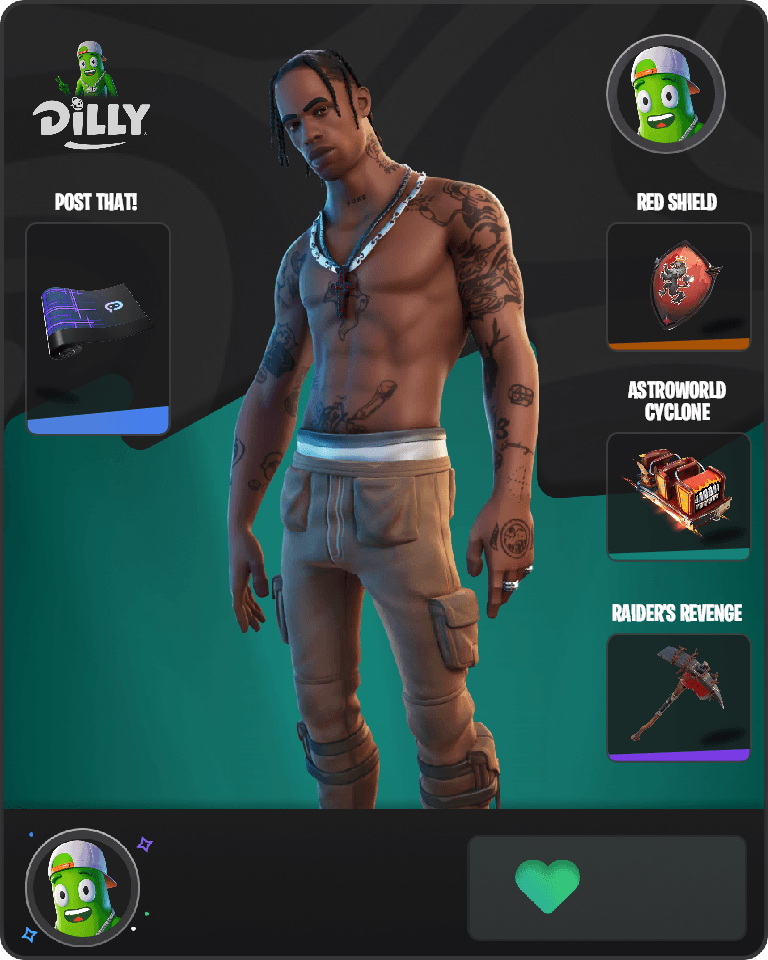 Travis Scott Fortnite combo