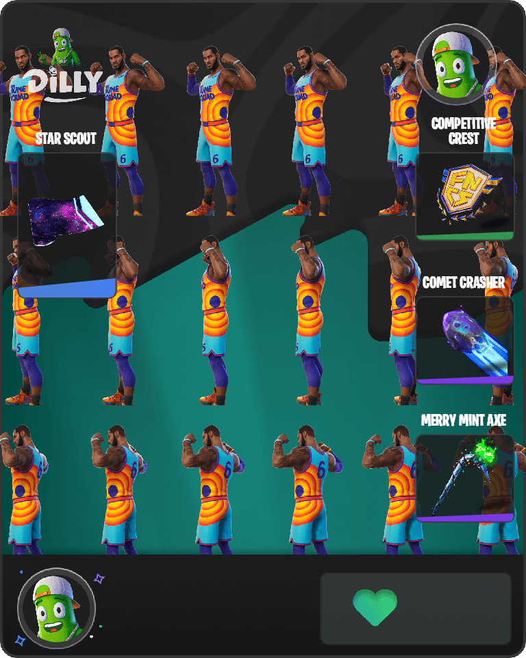 Tune Squad LeBron Fortnite combo