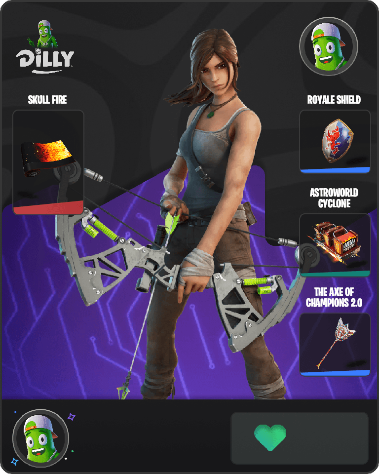 Lara Croft Fortnite combo
