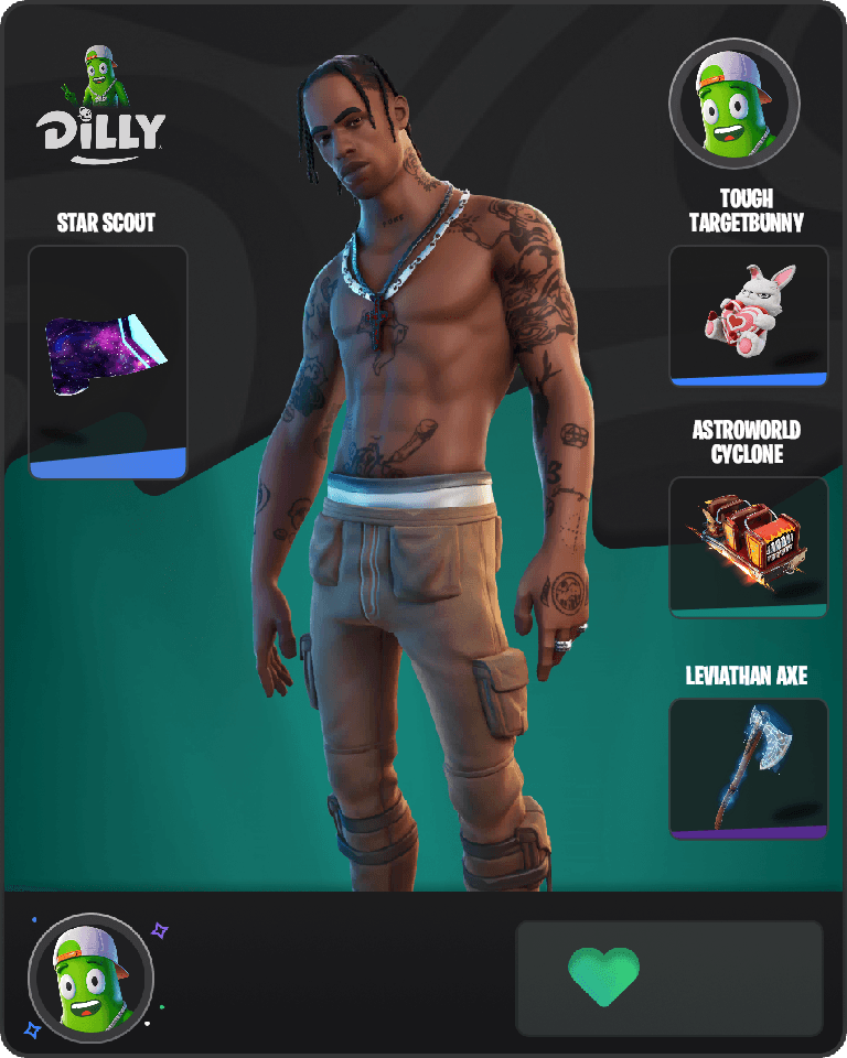 Travis Scott Fortnite combo
