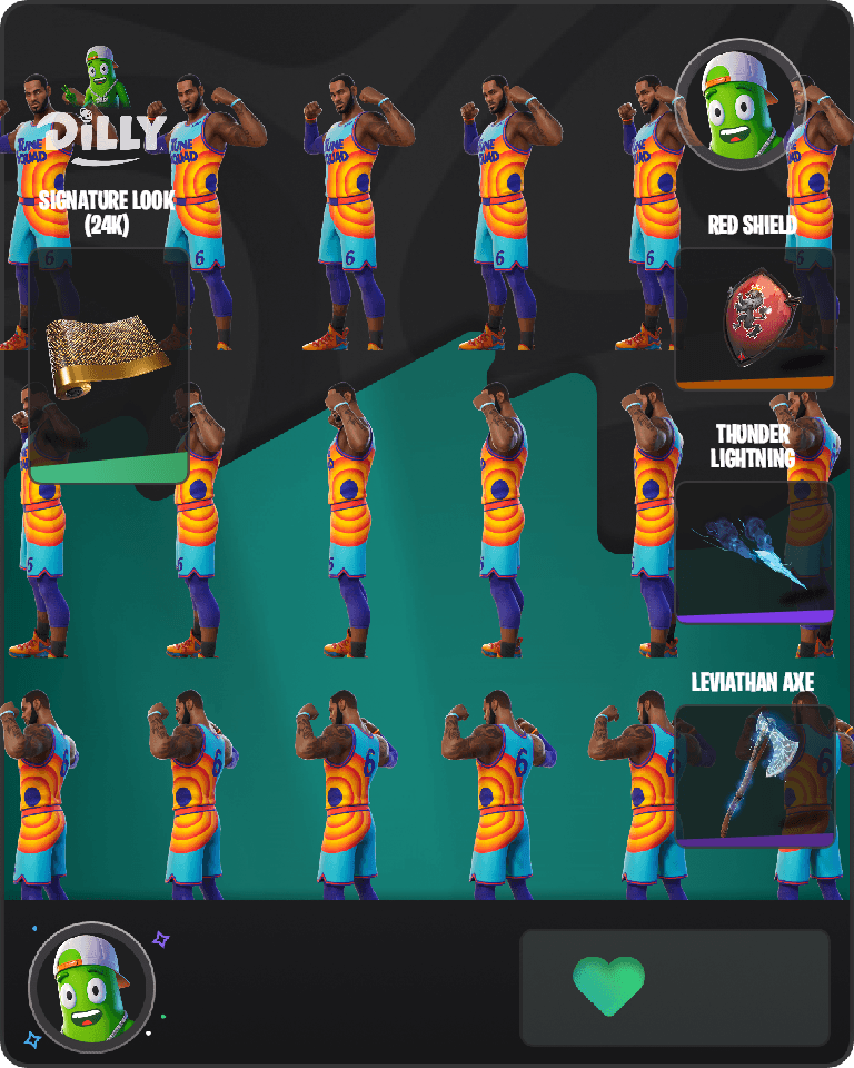 Tune Squad LeBron Fortnite combo