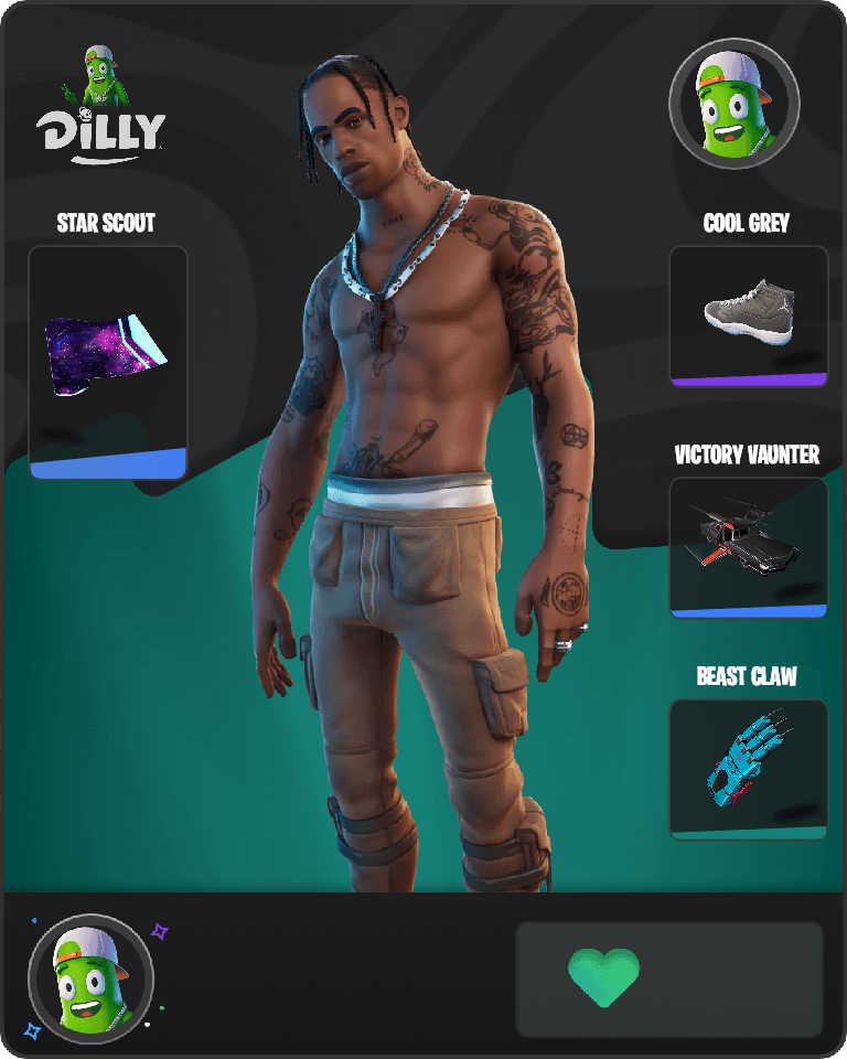 Travis Scott Fortnite combo