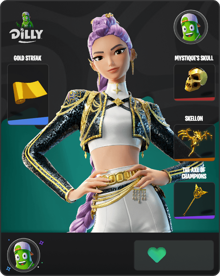 Golden Rumi Fortnite combo