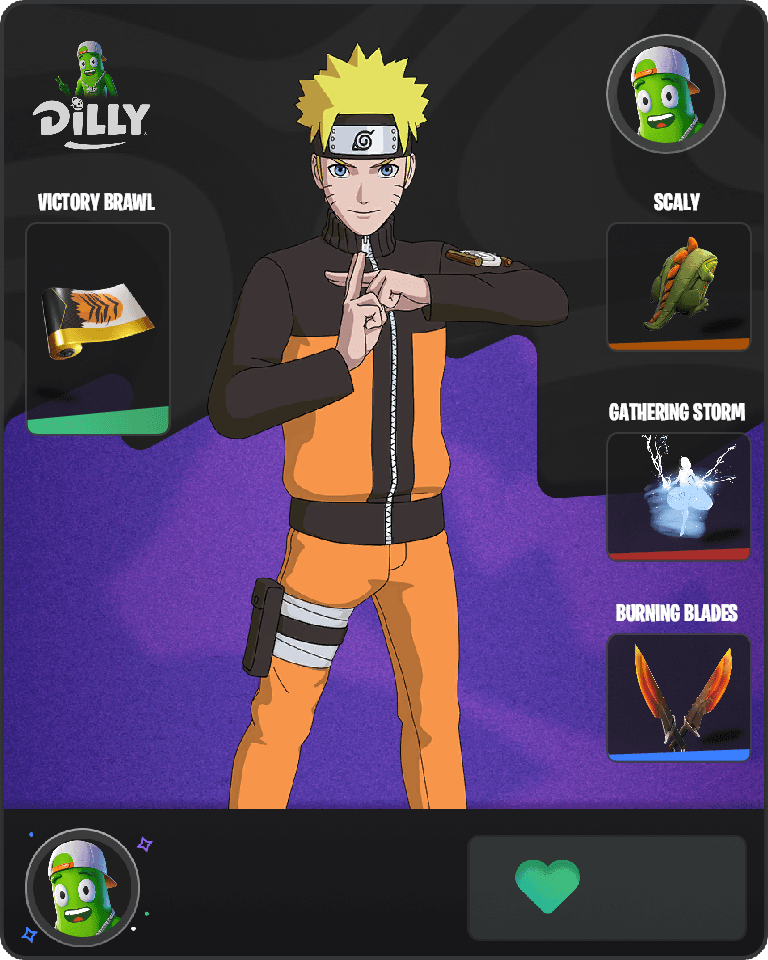 Naruto Uzumaki Fortnite combo