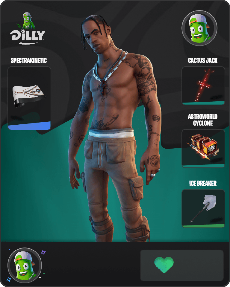 Travis Scott Fortnite combo