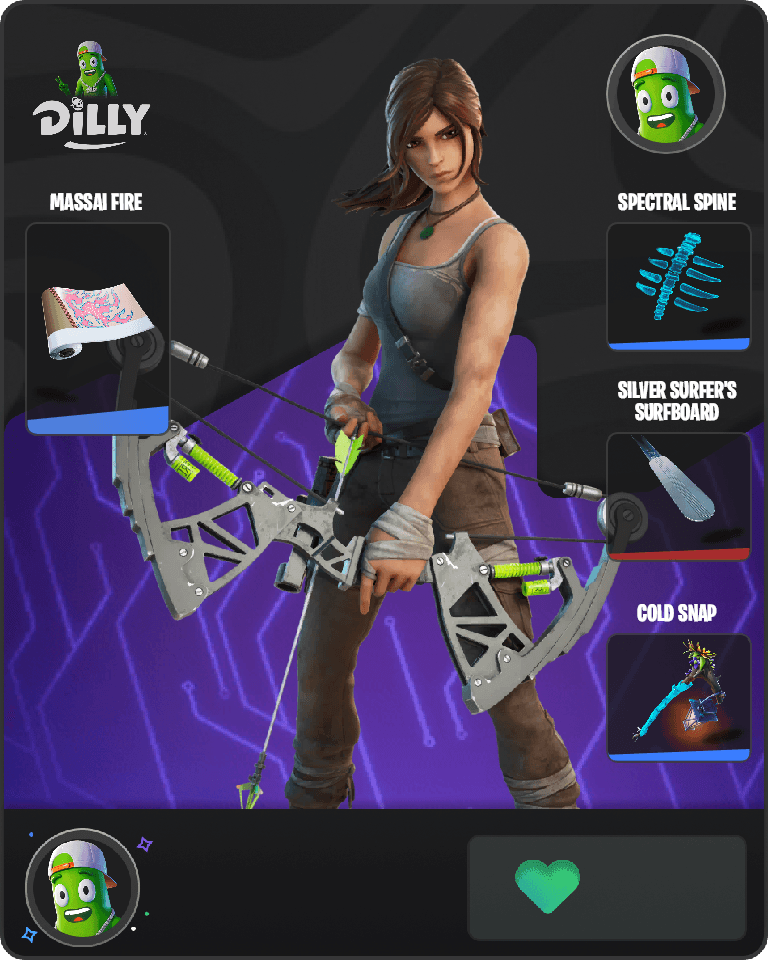 Lara Croft Fortnite combo